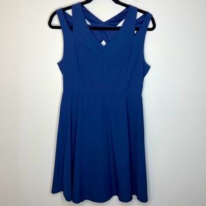 Modcloth Cross Back Cutout Fit and Flare Dress
